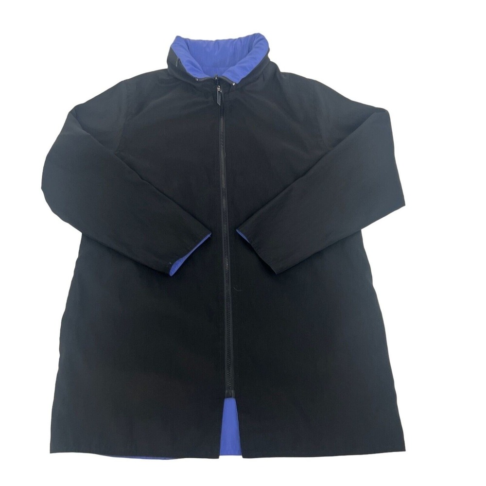 Mycra Pac‎ Now Women's Reversible Hooded Raincoat XS Black & Purple Nylon